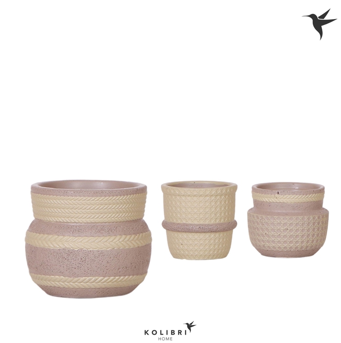 <h4>Kolibri Home Ethnic pot khaki mix</h4>