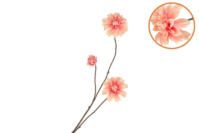 <h4>Silk Dahlia Branch Champagne Pink 80cm Nm</h4>