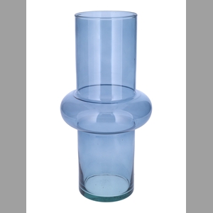 DF02-883903700 - Vase Edra d10/15xh31 blue transp Eco