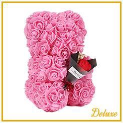 Arr6 Deco Beer 25cm - Donker Roze Boeket