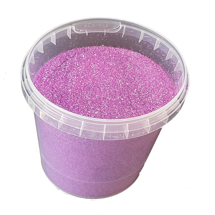 Glitters 400gr in bucket Lila