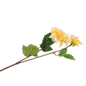 Silk Dahlia Yellow Real Touch 60cm