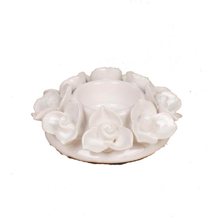 <h4>Candleholder Ø11x4cm White 088</h4>