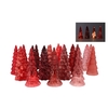 Twinkle Red Mix Glass Tree Lights Ass 9x22cm Nm