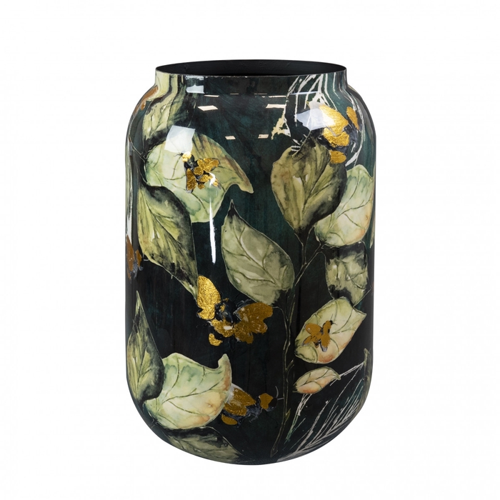 <h4>Metaal Bee Green vaas d30*42cm</h4>