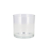 Glass Pot Cilinder Heavy 12x12x12cm