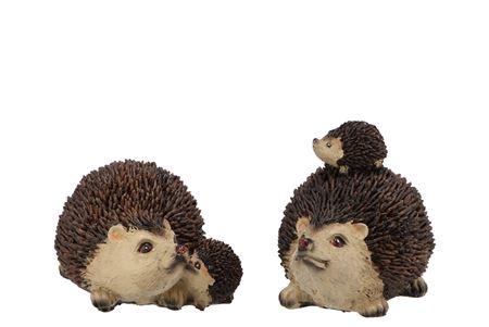 <h4>Hedgehog Poly With Child Ass Per 1 10x7x8cm Nm</h4>