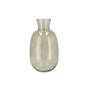 Mira Olive Green Glass Bottle Tall 21x21x37cm