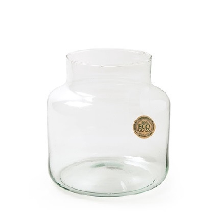 Glass eco vase gigi d13/19 20cm