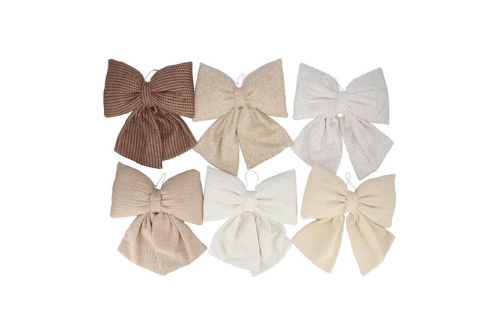 <h4>Deco Sand Bow X-mas Ass 21x25cm</h4>
