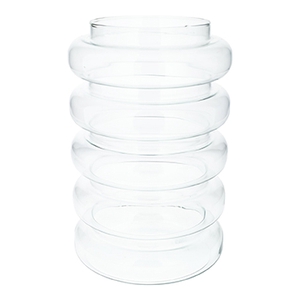 DF01-883914200 - Vase 5 Layers low d13/18xh27.5 clear Eco