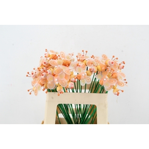 Stick Bee Wood Orange 6cm