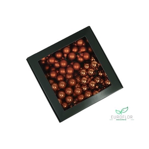KERSTBAL GLASS 20MM ON WIRE 144PCS MANDARIN
