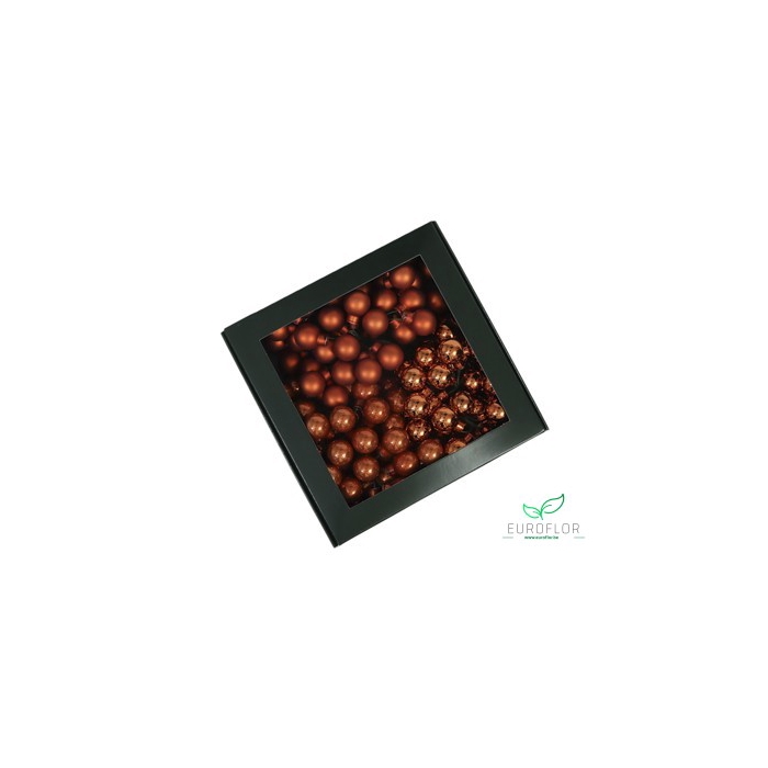 <h4>KERSTBAL GLASS 20MM ON WIRE 144PCS MANDARIN</h4>