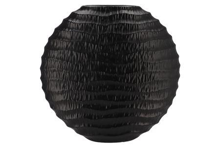 <h4>Inga Jada Black Oval Vase Wave 51x17x50cm Nm</h4>