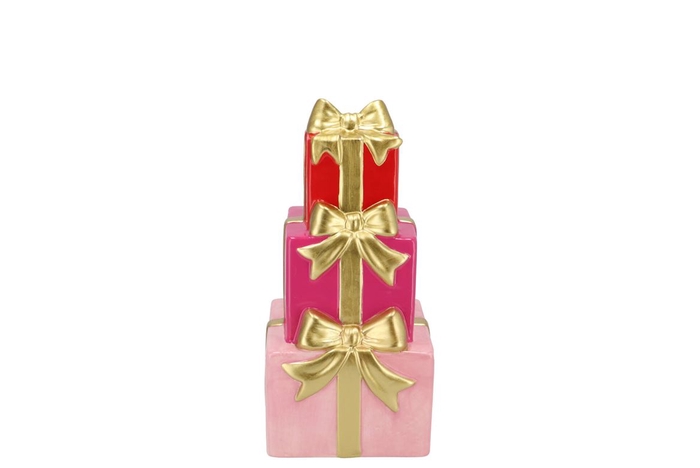 Joy Jolly Pink Gifts Vase Ass 10x21cm