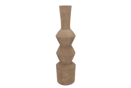 <h4>Lisboa Brown Vase Sparkle 16x16x59cm Nm</h4>