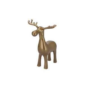 Hawley Gold Moose Deco 17x17x24cm