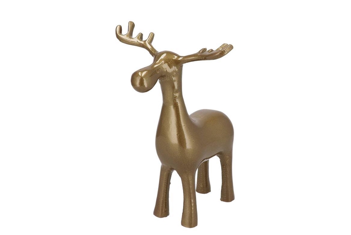 Hawley Gold Moose Deco 17x17x24cm