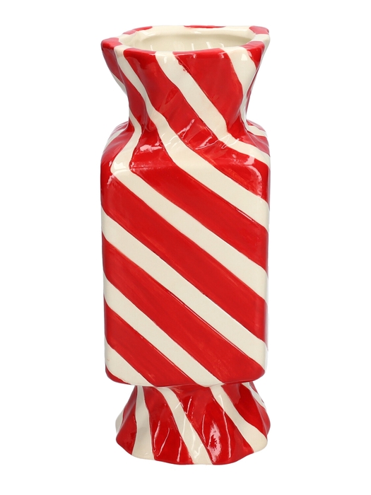 <h4>DF03-666582100 - Vase Candy 10x10x25 red</h4>