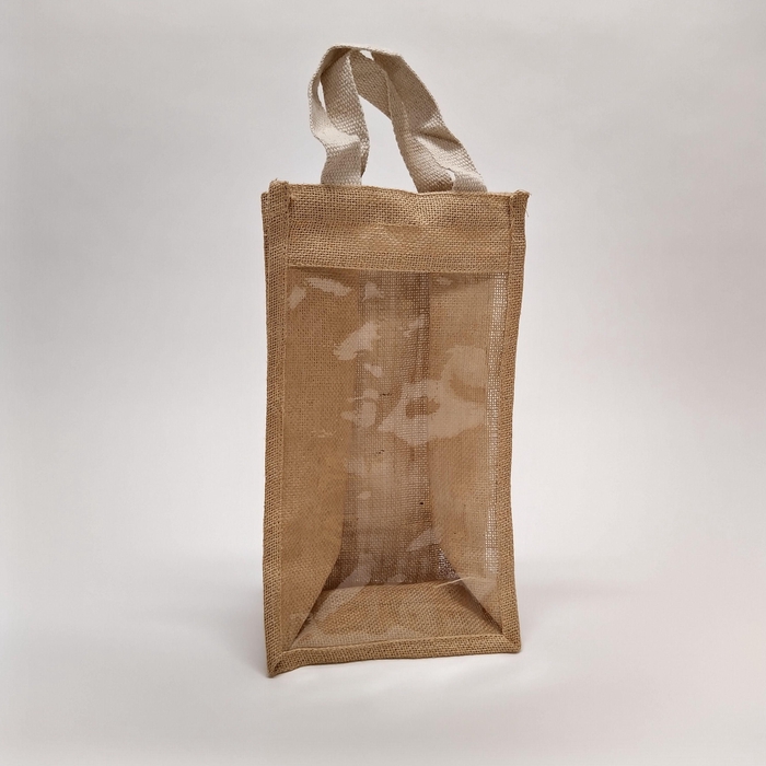 <h4>Jute Giftbag met Venster</h4>
