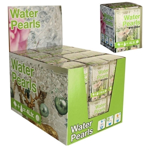 Water pearls D.10-12mm in display t