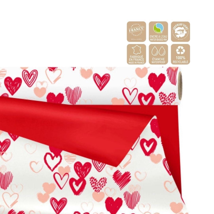 <h4>Valentine Roll  80cm  25m Duo Mat My Love</h4>