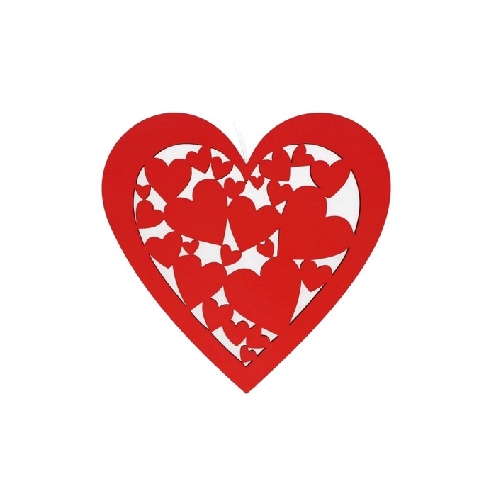 <h4>Liefde Hart foam deco d25cm</h4>