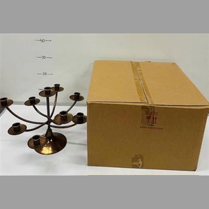 Candle Stand Copper 28x36 Homedeco