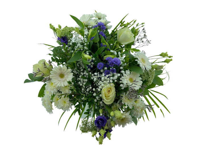 Bouquet Large White / Blue