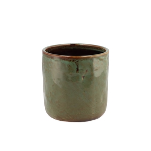 Iron Stone Green Glazed Pot 13x13cm Nm