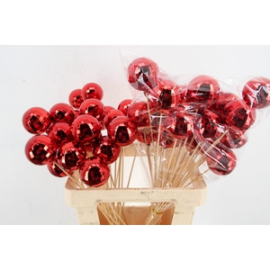Stick Ball Mirror C. Ø6cm Red