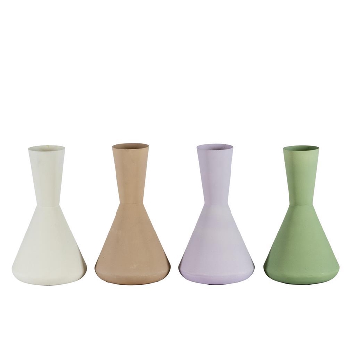<h4>Alu Vase Ø15x26cm Mix 4 colors</h4>