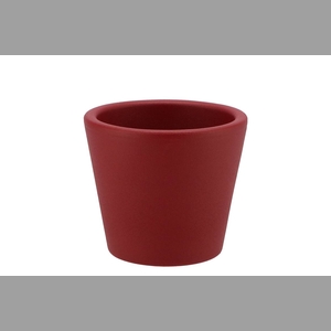 Vinci Red Velvet Container Pot 12x10cm