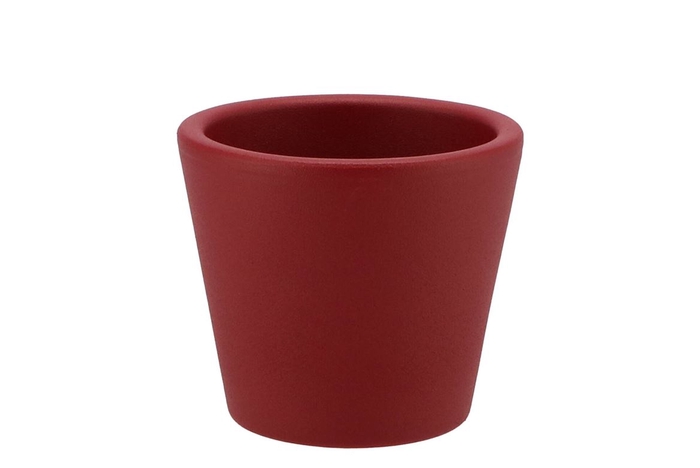 Vinci Red Velvet Container Pot 12x10cm