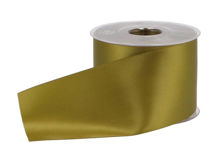 <h4>Ribbon Grave Double Satin 69 Avocado 70mmx25m P/1</h4>