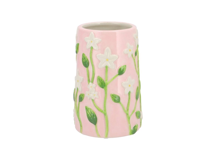 <h4>Flair Dreamy Light Pink Vase Cilinder 12x12x18cm</h4>