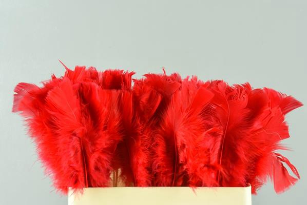 Stick Feather Red 14cm