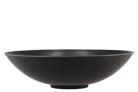 <h4>Melamine Grey Bowl Round 35x9cm</h4>