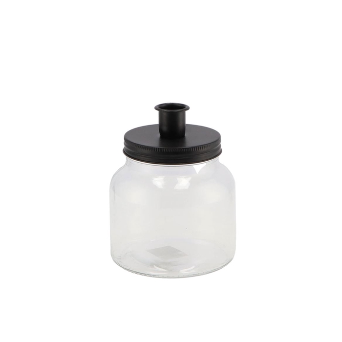 <h4>Candle Jar Black 11x11cm</h4>