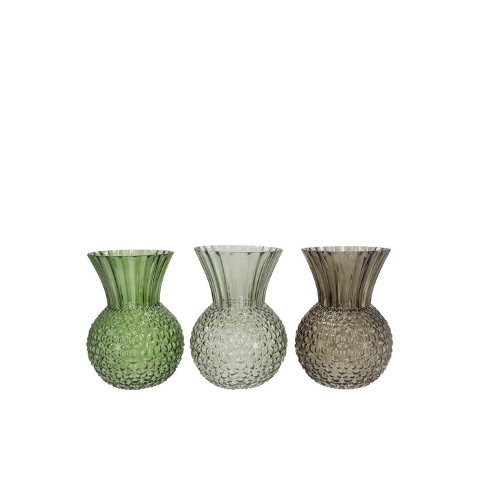 <h4>Senna Summer Green Mix Vase Ass 13x18cm</h4>