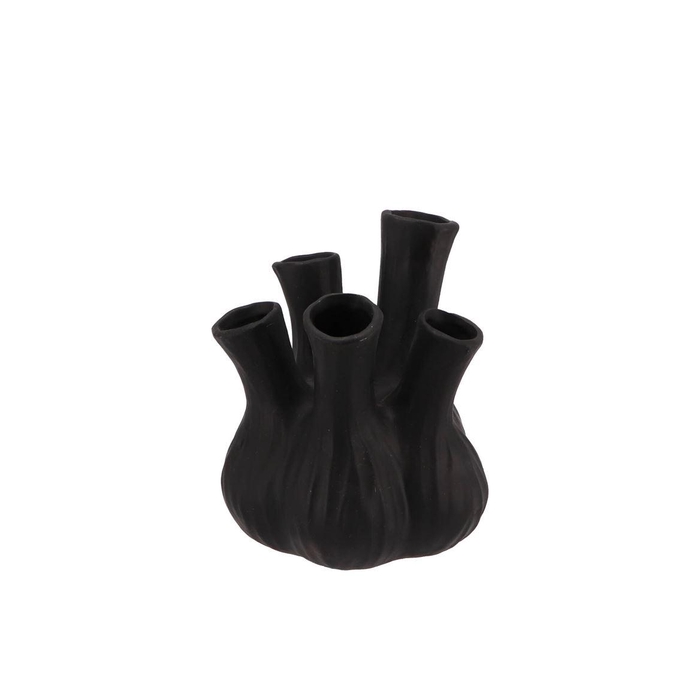 <h4>Aglio Matt Black Vase 13x16cm</h4>