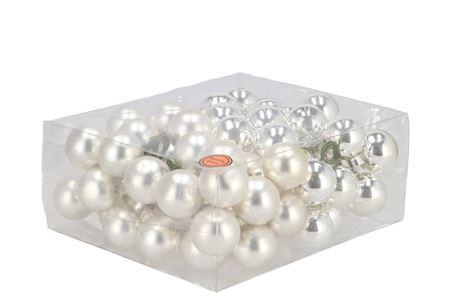 <h4>Glass Ball Glans Combi Zilver 30mm P/72</h4>