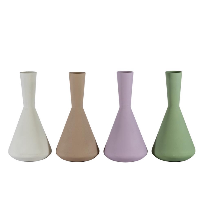 <h4>Alu Vase Ø19x37cm Mix 4 colors</h4>