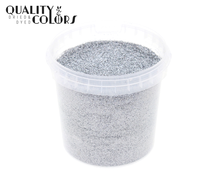 Glitters 400gr in bucket Laser Silver