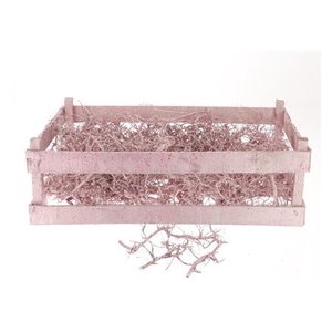 Deco Crate Bonsai 100 Pcs L60w40 Metallic Pink