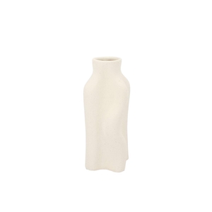 Junia White Wave Vase 13x13x28cm Nm