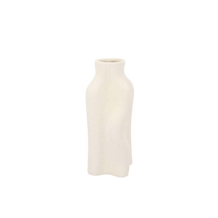<h4>Junia White Wave Vase 13x13x28cm Nm</h4>