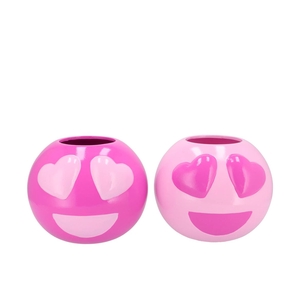 Smiley Lovely Pink Mix Vase Ass 21x21x18cm