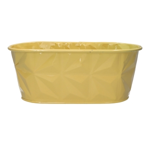 DF04-666775600 - Planter Zinna oval 27x13.7x11 beige